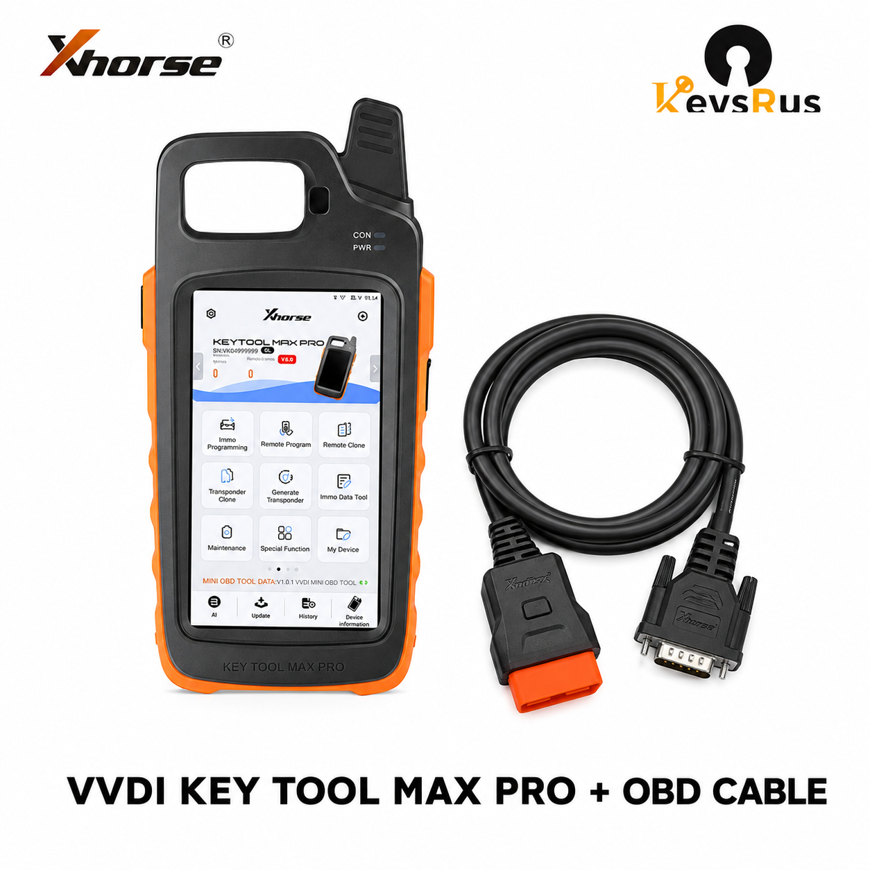 Xhorse VVDI Key Tool Max Pro key programmer with included OBD cable