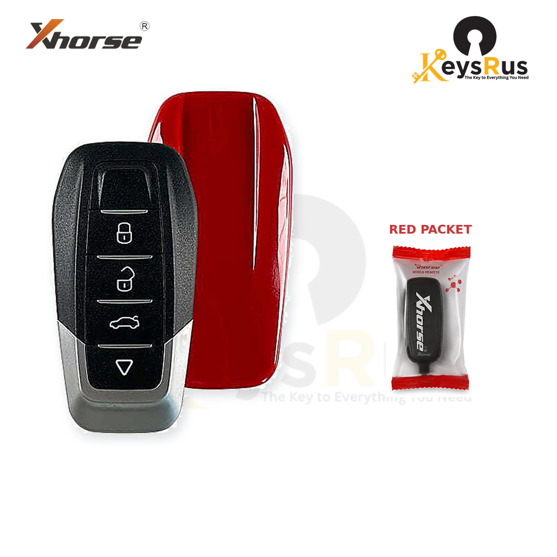 Xhorse XKFEF2EN packaging view - red packet - Keysrus second image