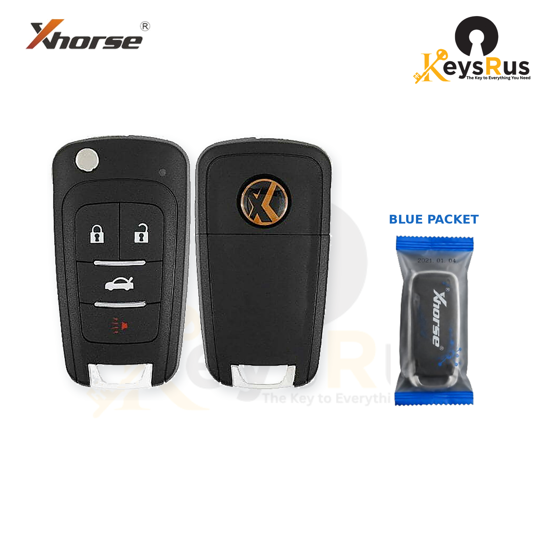 Xhorse XNBU21EN packaging view - blue packet - Keysrus second image