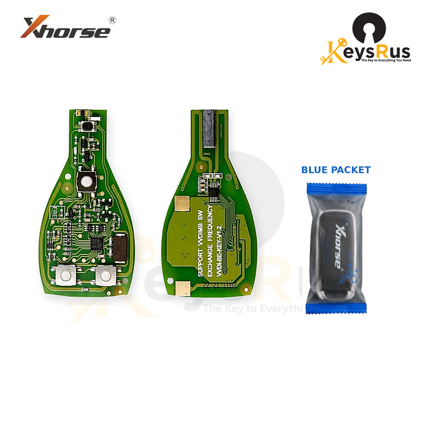 Xhorse XNBZ01EN packaging view - blue packet - Keysrus second image
