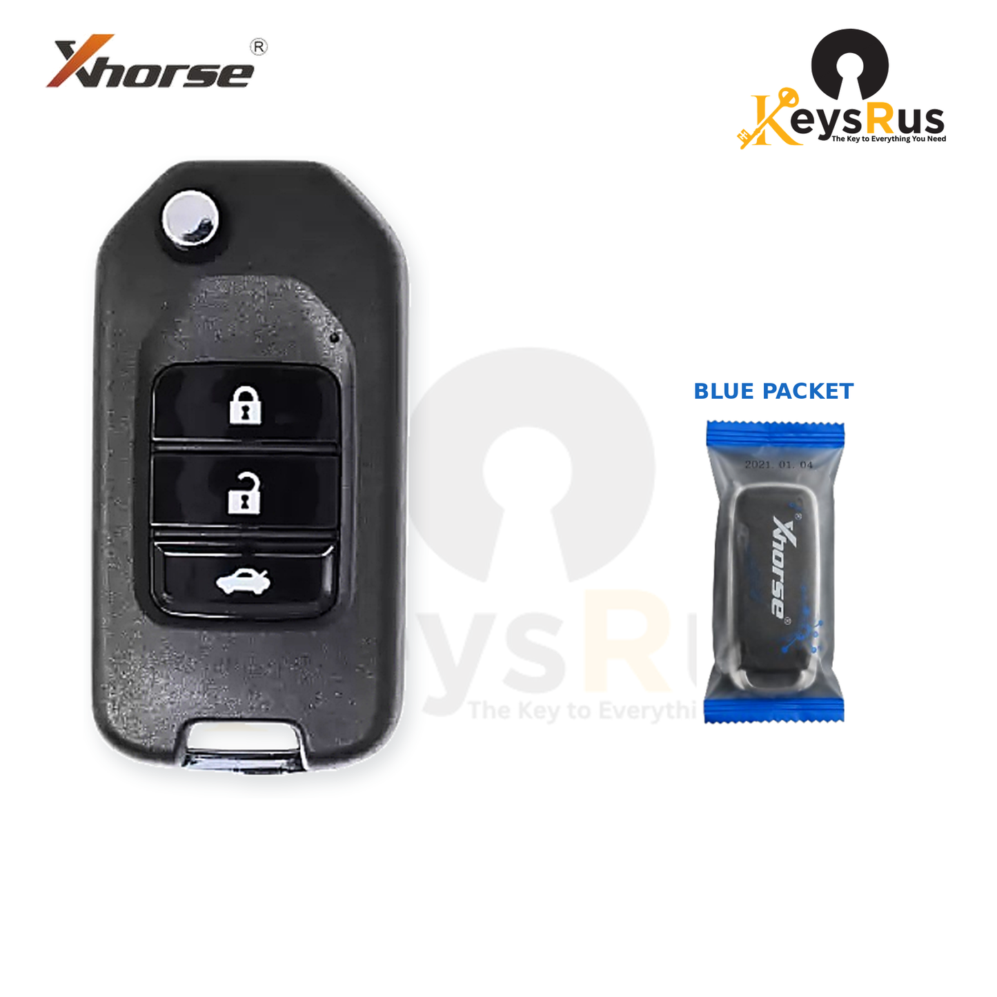 Xhorse XNHO20EN packaging view - blue packet - Keysrus second image