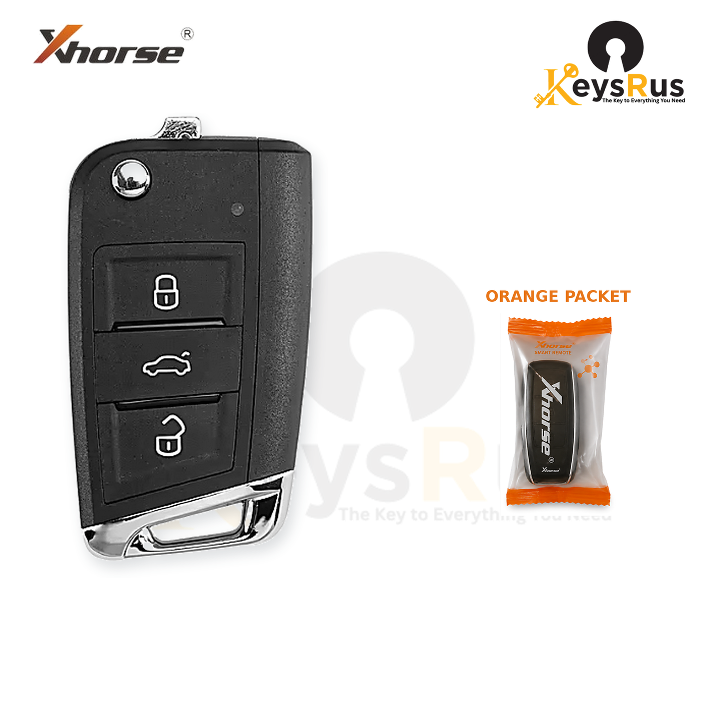 Xhorse XSDM04EN packaging view - orange packet - Keysrus second image