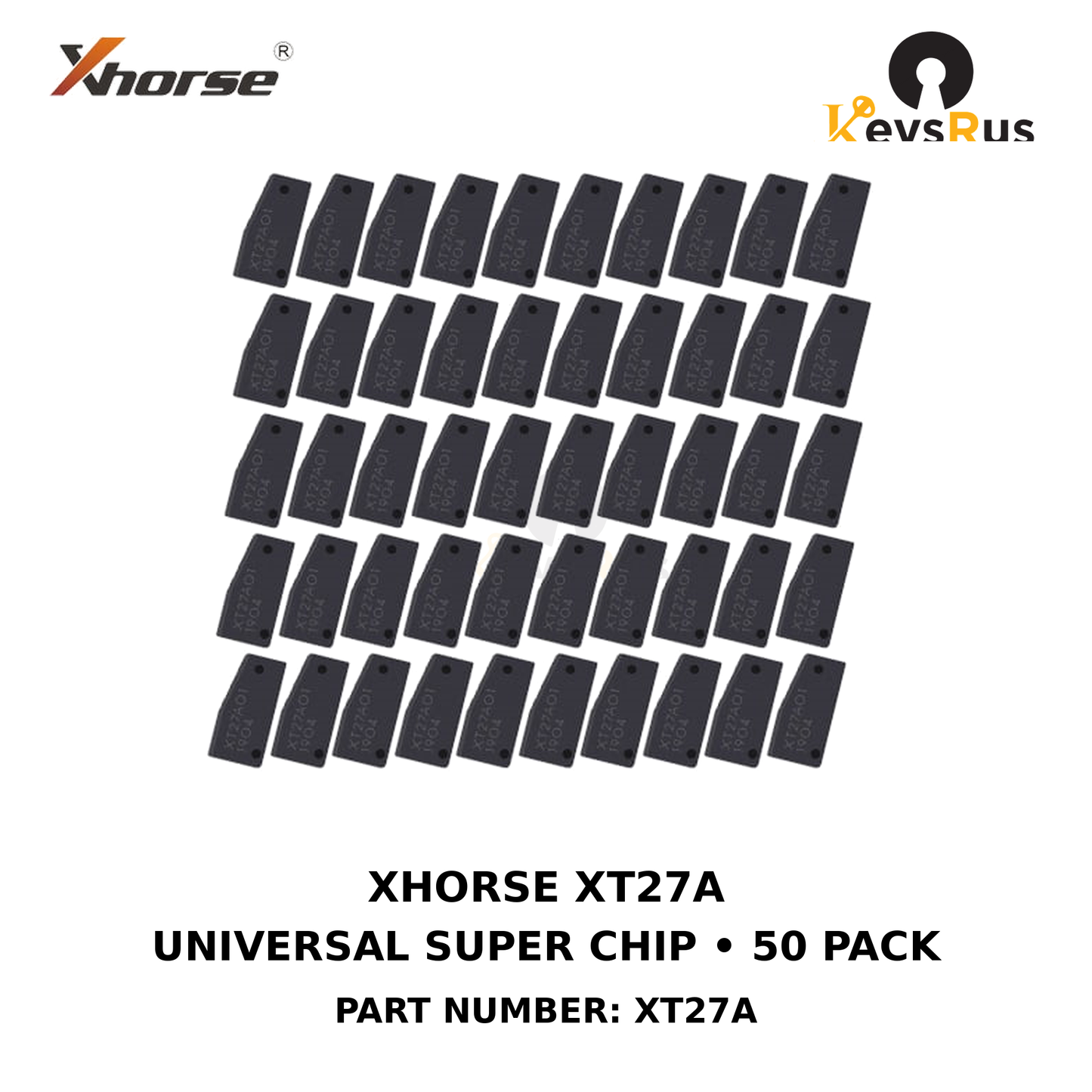Xhorse Super Chip XT27A, Universal Programmable Transponder Chip 50 Pack