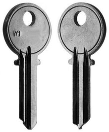 Y1-NP Lockgenics Key Blanks – 50 Pack – Nickel-Plated Replacement Keys for Residential & Commercial Use (5 Pin, Yale Y1 Keyway)