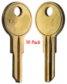 Y11-BR Key Blanks – 50 Pack | Lockgenics | Compatible with Yale Y11 Keyway Systems | Residential, Commercial & Mailbox Locks