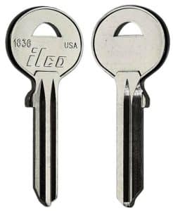 1636 Key blank for mailbox and safe