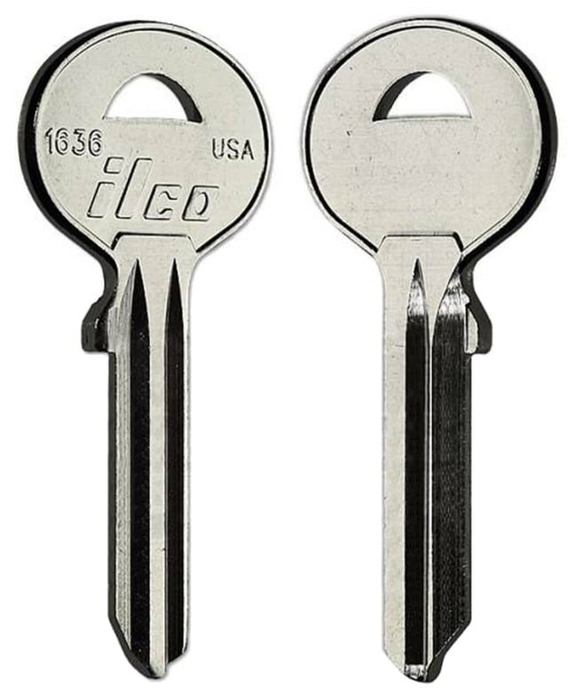 1636 Key blank for mailbox and safe