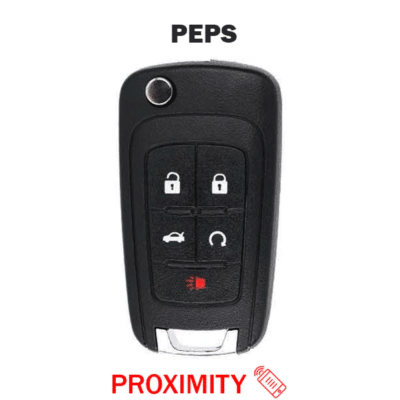 GM chevy 5 button proximity push to start key