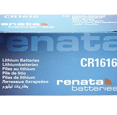10 pack of Renata CR1616 batteries (Batteries are individually packed)