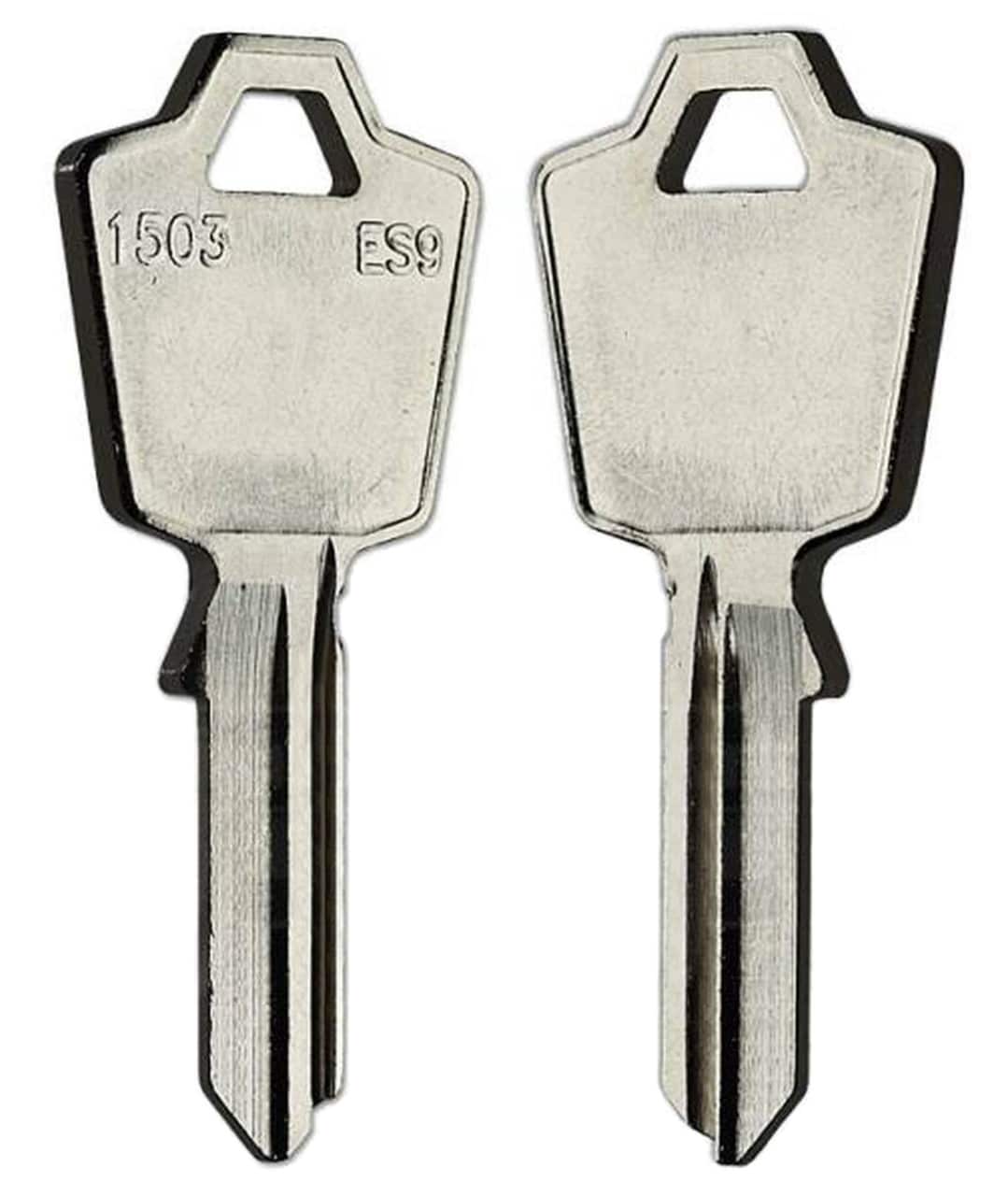 1503/ES9 key blank front and back
