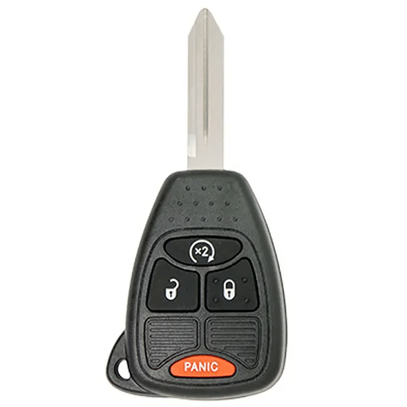 2004-2018 Chrysler Dodge Jeep / 4-Button Remote Head Key / 04589621AB (Aftermarket)