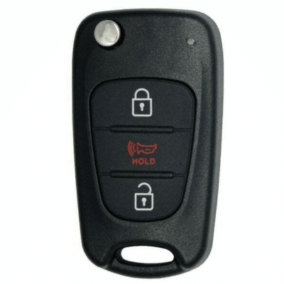 2010-2012 Kia Soul / 3-Button Flip Key / PN: 95430-2K250 / FCC ID: NYOSEKSAM11ATX (AM11MY) (Aftermarket)