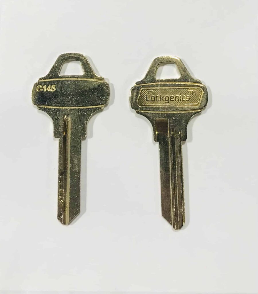 C145 LockGenics key blank