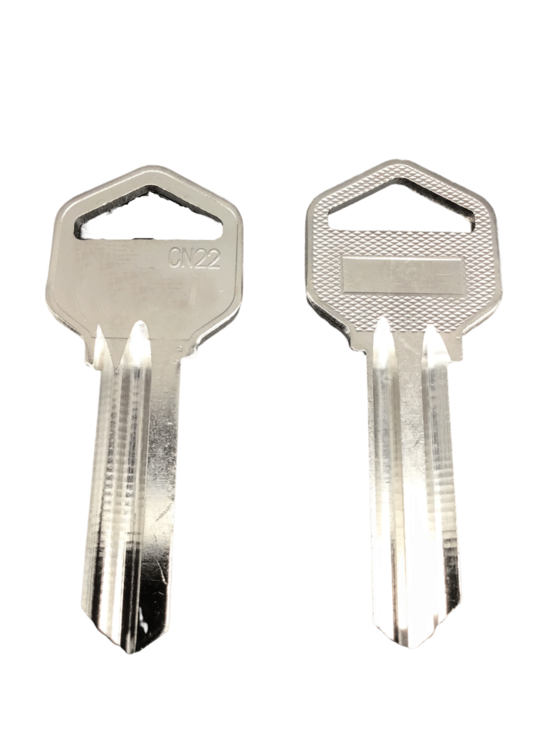 CN22 key blank front and back