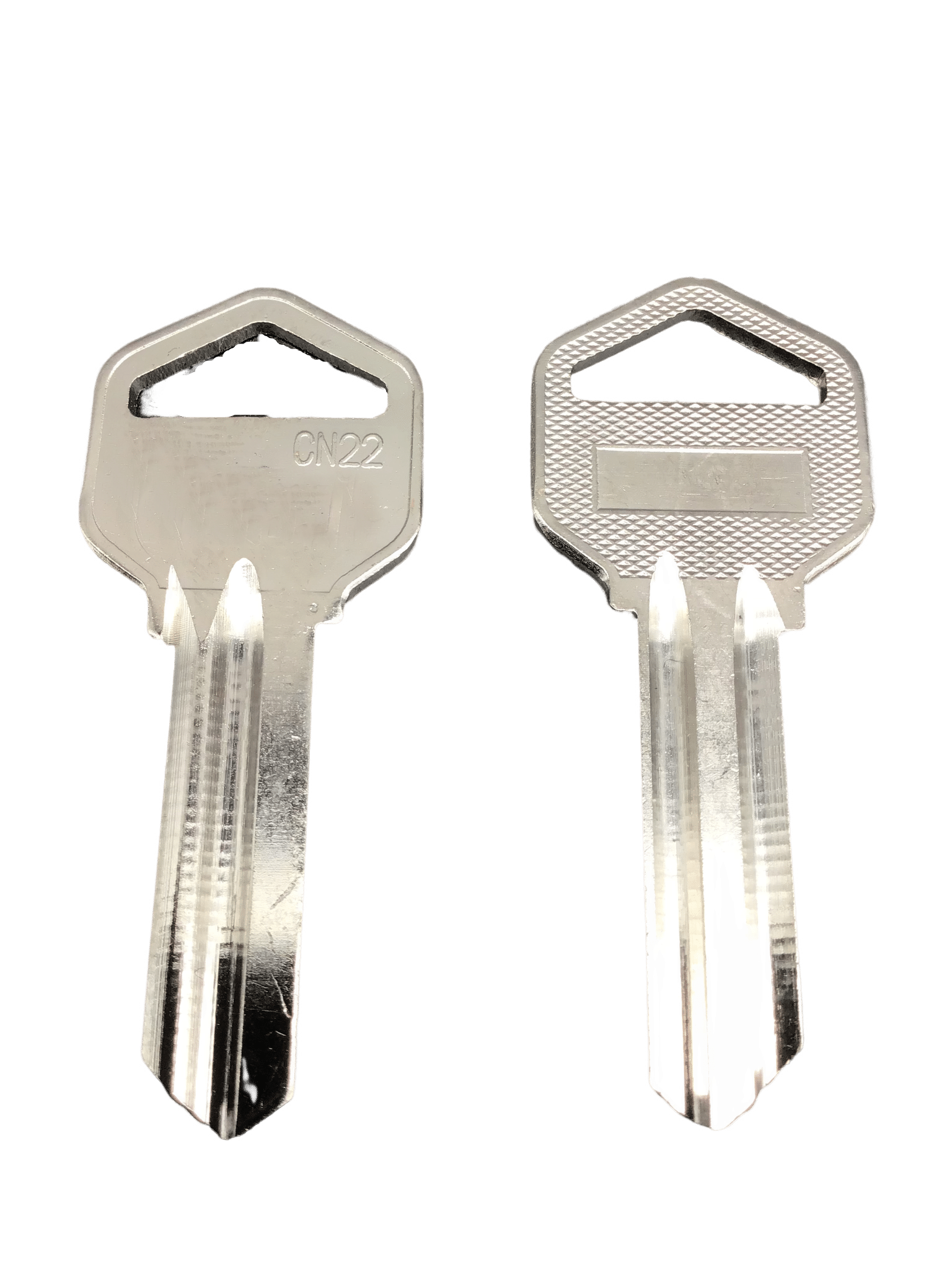 CN22 key blank front and back