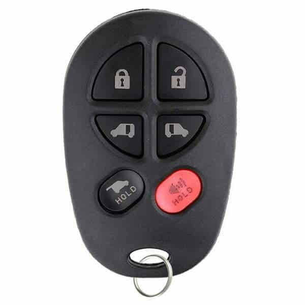 Toyota Sienna 2004-2018 / 6-Button Keyless Entry Remote / GQ43VT20T (Aftermarket)