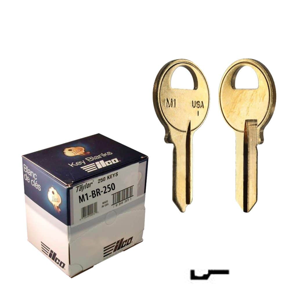 M1 brass key blank 250Pack